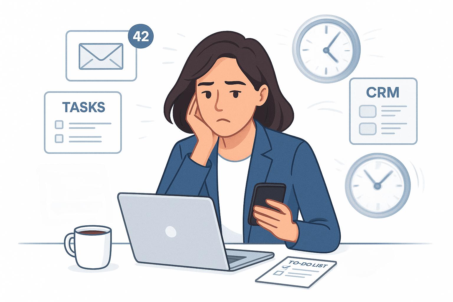 Stressed Real Estate Agent